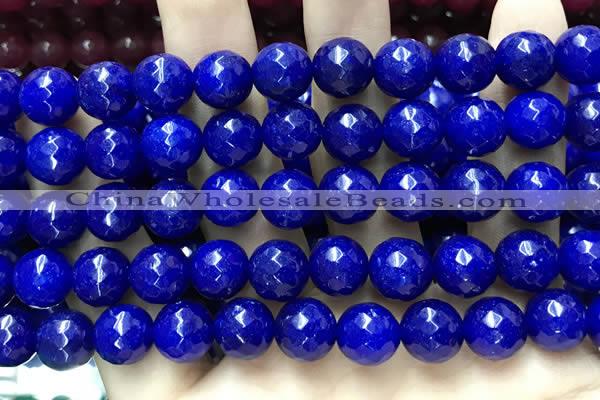 CCN5817 15 inches 10mm faceted round candy jade beads