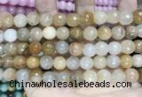 CCN5823 15 inches 10mm faceted round candy jade beads