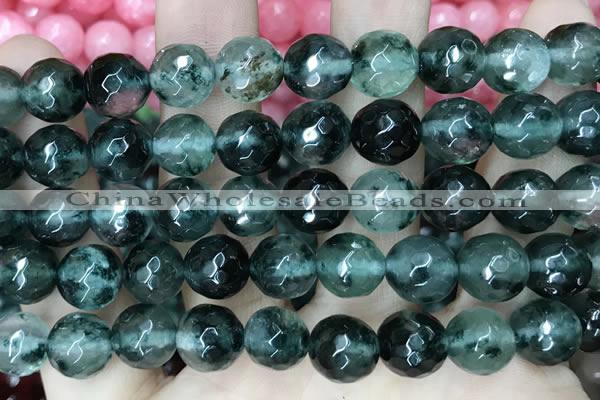 CCN5827 15 inches 10mm faceted round candy jade beads