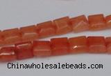 CCN585 15.5 inches 8*8mm square candy jade beads wholesale