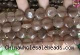 CCN5866 15 inches 15mm flat round candy jade beads Wholesale