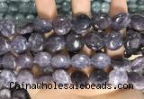 CCN5872 15 inches 15mm flat round candy jade beads Wholesale