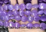CCN5875 15 inches 15mm flat round candy jade beads Wholesale