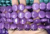 CCN5876 15 inches 15mm flat round candy jade beads Wholesale