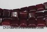 CCN589 15.5 inches 10*10mm square candy jade beads wholesale