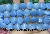 CCN5890 15 inches 15mm flat round candy jade beads Wholesale