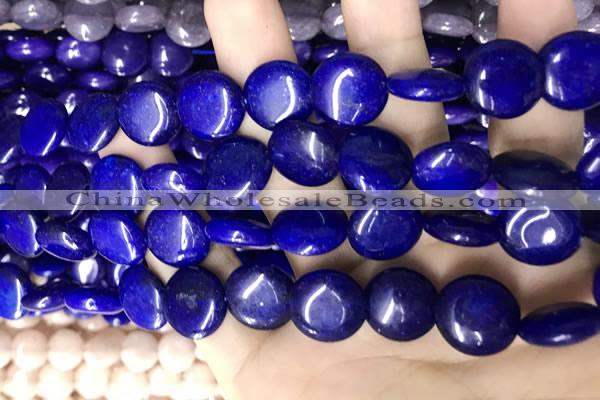 CCN5913 15 inches 15mm flat round candy jade beads Wholesale