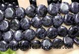 CCN5917 15 inches 15mm flat round candy jade beads Wholesale