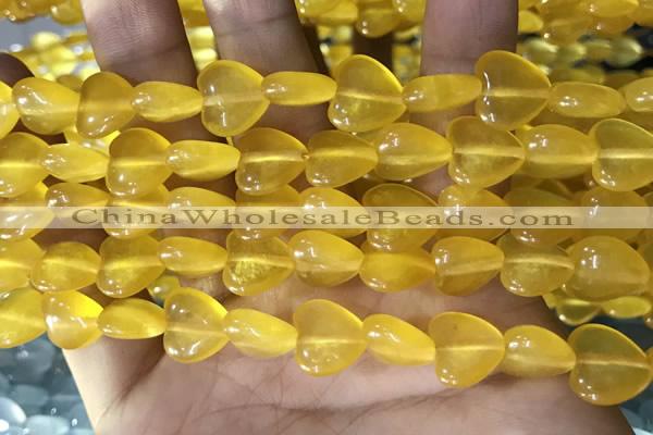 CCN5931 15 inches 12*12mm heart candy jade beads Wholesale