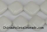 CCN595 15.5 inches 15*15mm diamond candy jade beads wholesale