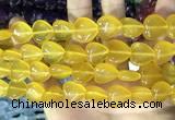 CCN5954 15 inches 14*14mm heart candy jade beads Wholesale