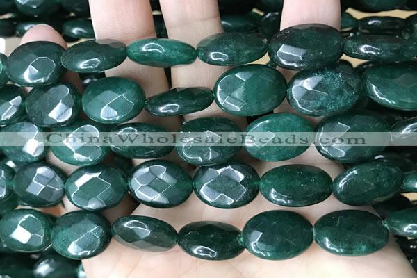 CCN5976 15 inches 13*18mm faceted oval candy jade beads