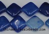 CCN601 15.5 inches 15*15mm diamond candy jade beads wholesale