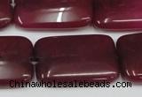 CCN613 15.5 inches 20*30mm rectangle candy jade beads wholesale