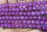 CCN6306 15.5 inches 8mm faceted round candy jade beads Wholesale