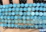 CCN6313 15.5 inches 8mm faceted round candy jade beads Wholesale