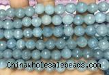 CCN6315 15.5 inches 8mm faceted round candy jade beads Wholesale