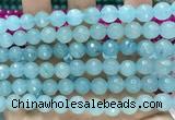 CCN6324 15.5 inches 8mm faceted round candy jade beads Wholesale