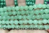 CCN6330 15.5 inches 8mm faceted round candy jade beads Wholesale