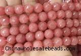 CCN6345 6mm, 8mm, 10mm, 12mm & 14mm faceted round candy jade beads