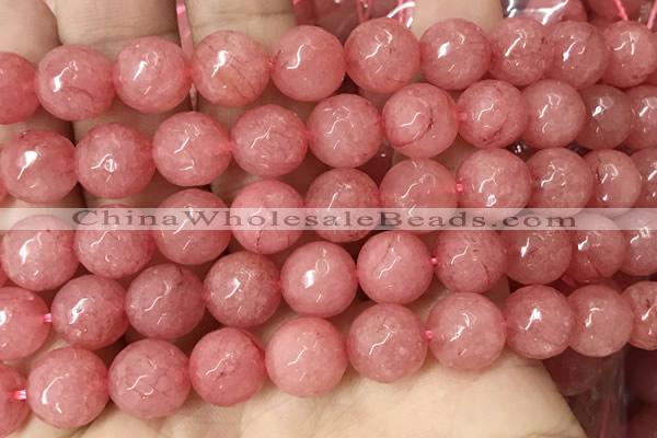 CCN6345 6mm, 8mm, 10mm, 12mm & 14mm faceted round candy jade beads