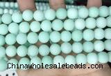 CCN6360 15.5 inches 6mm, 8mm, 10mm & 12mm round matte candy jade beads