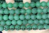 CCN6364 15.5 inches 6mm, 8mm, 10mm & 12mm round matte candy jade beads