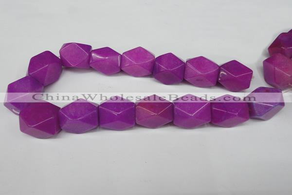 CCN671 15.5 inches 18*25mm faceted nuggets candy jade beads