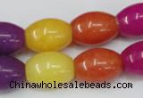 CCN723 15.5 inches 12*16mm rice candy jade beads wholesale