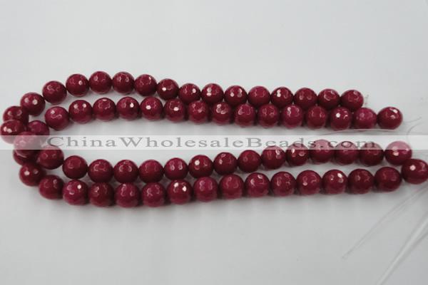 CCN757 15.5 inches 4mm faceted round candy jade beads wholesale