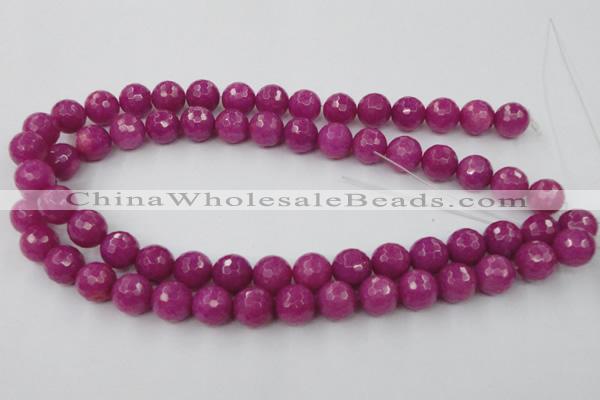 CCN772 15.5 inches 6mm faceted round candy jade beads wholesale