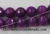 CCN779 15.5 inches 6mm faceted round candy jade beads wholesale