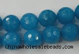CCN781 15.5 inches 6mm faceted round candy jade beads wholesale