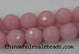 CCN786 15.5 inches 8mm faceted round candy jade beads wholesale