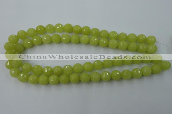 CCN794 15.5 inches 8mm faceted round candy jade beads wholesale