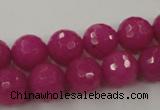 CCN805 15.5 inches 10mm faceted round candy jade beads wholesale
