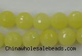 CCN844 15.5 inches 14mm faceted round candy jade beads wholesale