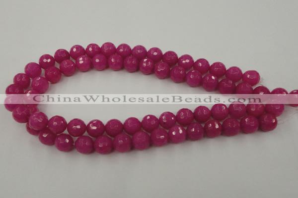CCN873 15.5 inches 18mm faceted round candy jade beads