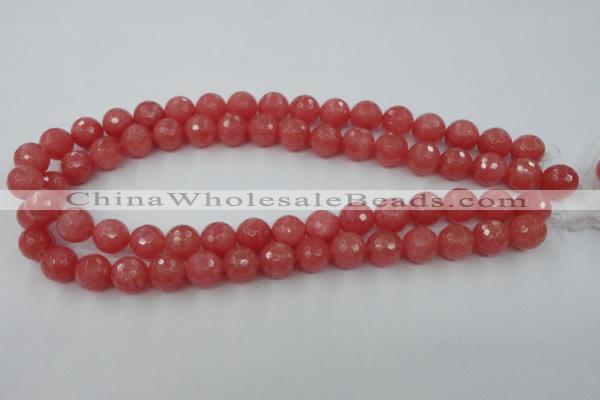 CCN889 15.5 inches 20mm faceted round candy jade beads