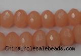 CCN905 15.5 inches 9*12mm faceted rondelle candy jade beads