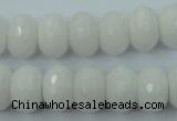 CCN915 15.5 inches 10*14mm faceted rondelle candy jade beads