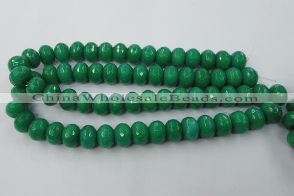 CCN937 15.5 inches 12*16mm faceted rondelle candy jade beads