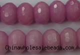 CCN939 15.5 inches 12*16mm faceted rondelle candy jade beads