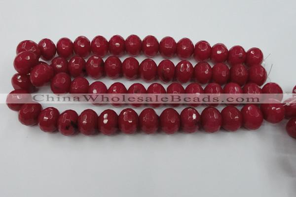 CCN947 15.5 inches 14*18mm faceted rondelle candy jade beads