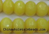 CCN948 15.5 inches 14*18mm faceted rondelle candy jade beads