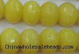 CCN948 15.5 inches 14*18mm faceted rondelle candy jade beads