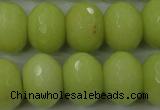 CCN949 15.5 inches 14*18mm faceted rondelle candy jade beads