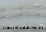 CCN973 15.5 inches 9*22mm faceted teardrop candy jade beads