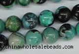 CCO144 15.5 inches 12mm round dyed natural chrysotine beads