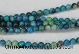 CCO160 15.5 inches 4mm round dyed natural chrysotine beads